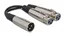 Hosa YXF-119 6" Dual XLRF to XLRM Microphone Y-Cable