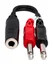 Hosa YPP-136 6" 1/4" TRSF to Dual 1/4" TS Audio Y-Cable