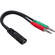 Hosa Technology Headset and Mic Breakout Cable