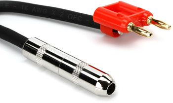 Hosa BNP-116RD 1/4-inch TS Female to Dual Banana Speaker Adapter - Red