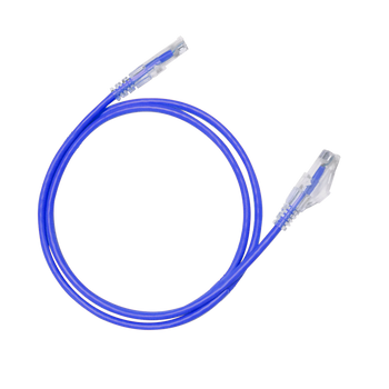 Hosa Cat 6 Slim Ethernet Cable – 10-Pack, 3 Foot, Blue (CAT-603S-10PK-BU)