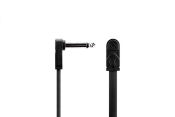 Hosa CFP-118 Flat Guitar Pedalboard Patch Cable - Right Angle to Right Angle, 18 inches