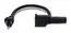 Hosa PWD-401 1' Piggyback IEC C13 to NEMA 5-15P Power Cord, 14 AWG