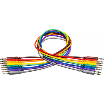 Hosa CMM-830 Eurorack Patch Cables 8-pack - 1 foot (Assorted Colors)