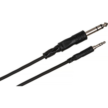 Hosa CMS-110 Stereo Interconnect Cable - 3.5mm TRS to 1/4 inch TRS - 10 foot