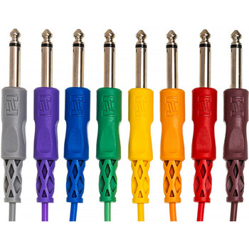 Hosa CPP-845 Unbalanced Patch Cable 1/4-inch TS Male to Same - 1.5 foot (Various Colors)