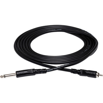 Hosa CPR-110 Unbalanced Interconnect Cable 1/4-inch TS Male to RCA Male - 10 foot