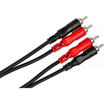 Hosa CRA-201AU Stereo Interconnect Cable - Dual RCA to Same - 1 meter