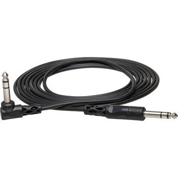 Hosa CSS-103R Balanced Interconnect Cable – 1/4" TRS to Right-Angle 1/4" TRS (3 ft)