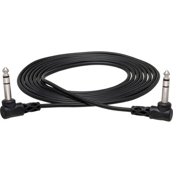 Hosa CSS-110RR Balanced Interconnect Cable – Right-Angle 1/4" TRS to 1/4" TRS (10 ft)