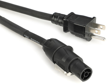 Hosa PRXN Series True 1 Cable with REAN and Hosa NEMA 5-15P Connectors - 15 feet