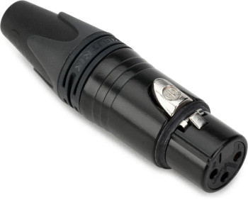 Neutrik NC3FXX-B 3-pin XLRF Connector, Black
