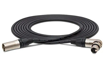 Hosa MXX-001.5SR Microphone Cable - Neutrik XLR Female to Right Angle XLR Male - 1.5 foot