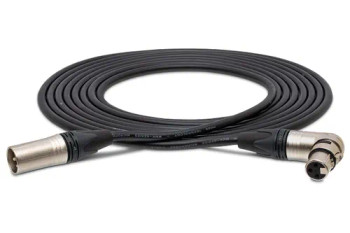 Hosa MXX-001.5RS Microphone Cable - Neutrik Right Angle XLR Female to XLR Male - 1.5 foot