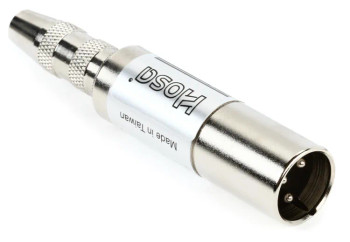 Hosa MIT-129 1/4 inch TS Female Hi-Z to XLR Male Lo-Z In-line Impedance Transformer