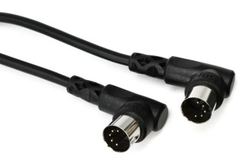 Hosa MID-303RR Right-angle MIDI Cable - 3 foot