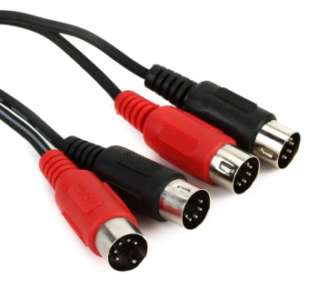 Hosa MID-204 Dual MIDI Cable - 13.2 foot (4 meter)