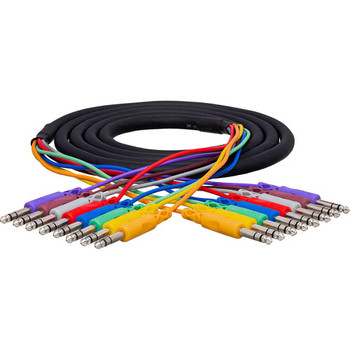 Hosa CSS-801 Balanced Snake Cable - 1/4-inch TRS to Same - 1 meter