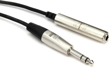 Hosa HXSS-005 Pro Headphone Extension Cable - REAN 1/4-inch TRS Female to 1/4-inch TRS Male - 5 foot