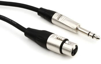 Hosa HXS-050 Pro Balanced Interconnect - REAN XLR Female to 1/4-inch TRS Male - 50 foot