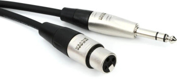 Hosa HXS-001.5 Pro Balanced Interconnect - REAN XLR Female to 1/4-inch TRS Male - 1.5 foot