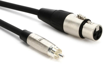 Hosa HXR-003 Pro RCA to XLR Female Unbalanced Interconnect Cable - 3 foot