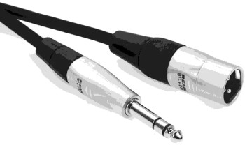 Hosa HXP-015 Pro Unbalanced Interconnect Cable - REAN XLR Female to 1/4-inch TS Male - 15 foot