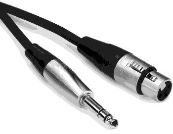 Hosa HXP-005 Pro Unbalanced Interconnect Cable - REAN XLR Female to 1/4-inch TS Male - 5 foot