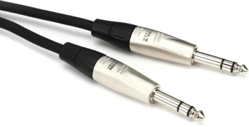 Hosa HSS-030 Pro Balanced Interconnect Cable - REAN 1/4-inch TRS Male to REAN 1/4-inch TRS Male - 30 foot