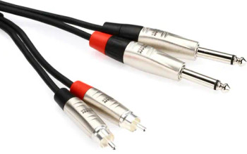Hosa HRR-010X2 Pro Stereo Interconnect Dual RCA Cable - 10 foot