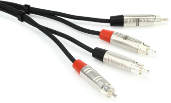 Hosa HRR-005X2 Pro Stereo Interconnect Dual RCA Cable - 5 foot