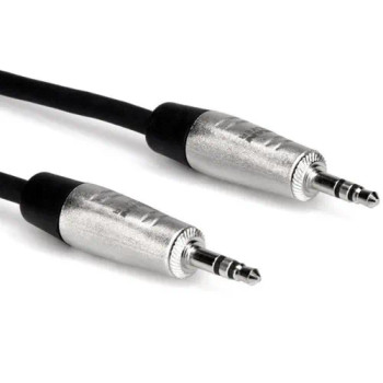 Hosa Technology HMM-005 Pro Stereo Interconnect, REAN 3.5 mm TRS to Same, 5 ft