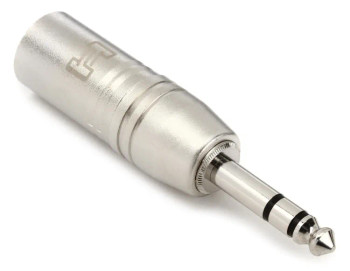 Hosa GXP-246 XLR Male to 1/4 inch TRS Male Adapter