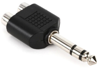 Hosa GPR-484 1/4-inch TRS Male to Dual Female RCA Adapter