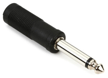 Hosa GPP-290 1/4 inch TRS Female to 1/4 inch TS Male Adapter