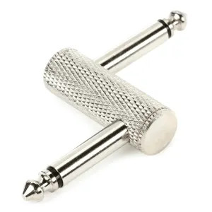 Hosa GPP-146 1/4 inch TS Male to 1/4 inch TS Male Offset Guitar Pedal Crank Coupler