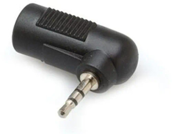 Hosa GMP-467 3.5mm TRS Female to 2.5mm TRS Male Right-angle Adapter