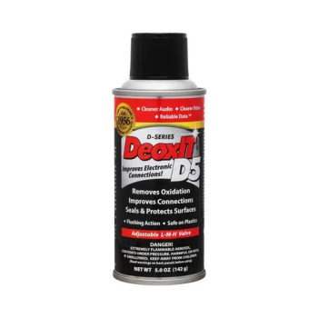 CAIG D5S-6-12PK DeoxIT Contact Cleaner, 5% Spray, 5 oz (Box of 12, BULK)