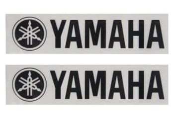 Yamaha BD LOGO STACK WH 2-PK STACKED YAMAHA LOGO, WHITE, 5.5" H x 4" W