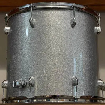 Yamaha, Silver Sparkle Recording Custom Floor Tom 18x16, RBF-1816SLS