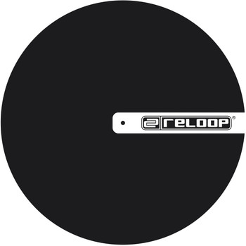 Reloop AMS-SLIPMAT-RELOOP, Logo Slipmat for Turntables with Anti-Static Surface and Enhanced Vinyl Control for DJ Scratching and Mixing