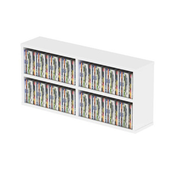 Glorious CD Box 180 CD Storage Organizer White Finish for Media Collection and Archiving (AMS-CD-BOX-180-WHT)