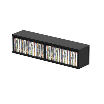 Glorious CD Box 90 CD Storage Organizer Black Finish for Compact Media Storage Solutions (AMS-CD-BOX-90-BLK)