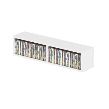 Glorious CD Box 90 CD Storage Organizer White Finish for Compact Media Storage Solutions (AMS-CD-BOX-90-WHT)
