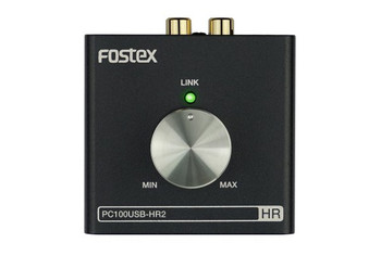 Fostex PC-100USB-HR-2 High-Resolution 24-Bit/96kHz USB DAC and Volume Controller for Precision Audio Playback and Monitoring (AMS-PC-100USB-HR-2)