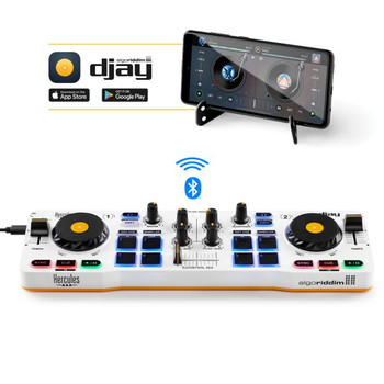 Hercules DJControl Mix DJ Controller for Smartphones and Tablets with Easy Mobile Mixing for Anywhere, Anytime (AMS-DJCONTROL-MIX)