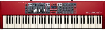 Nord Electro 6D 73-Key Performance Keyboard with Waterfall Keybed, Organ, Piano, and Sample Synth Engine (AMS-NELECTRO6D-73)