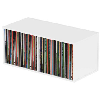 Glorious, Record Box 230 White Storage Unit, AMS-RECORD-BOX-230-WHT