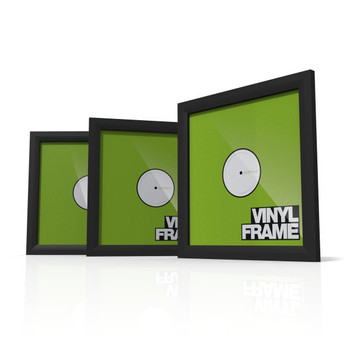 Glorious Vinyl Frame Set Black, 3-Piece Display Frames for 12-Inch Record Covers with Adjustable Mounting System and Glass Cover (AMS-VINYL-FRAME-SET-BLK)