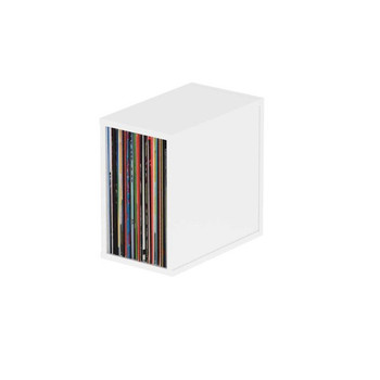 Glorious, Record Box 55 White Storage Unit, AMS-RECORD-BOX-55-WHT
